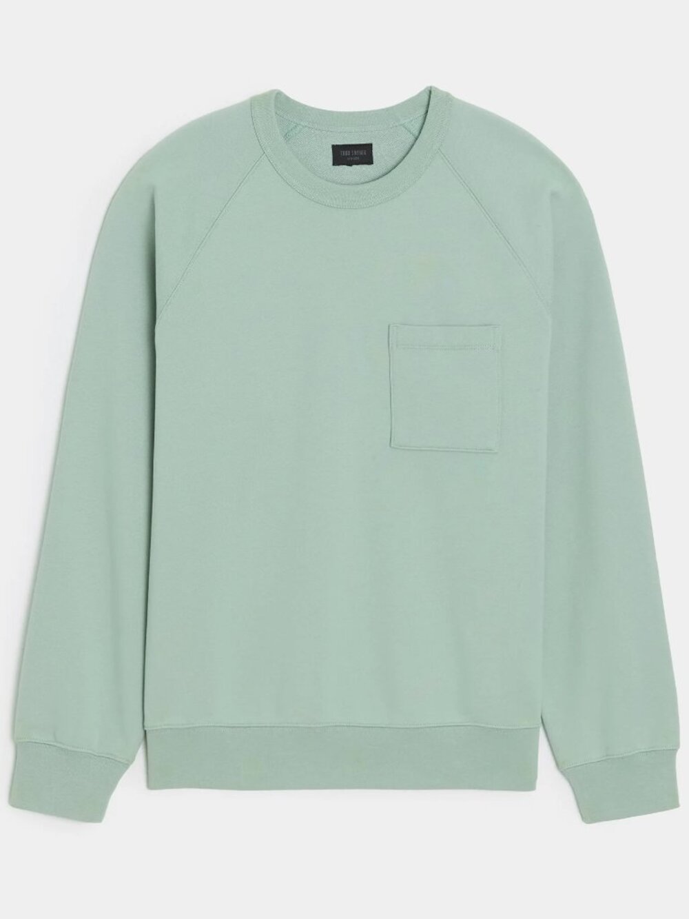 TODD SNYDER Foundation Pocket Sweatshirt in CLEAR JADE large $98